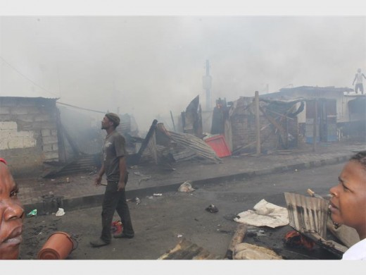 A recent shack fire in Alex led to huge losses.