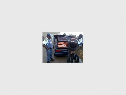 Photo: Stock image Police nab a suspected cable thief with electricity cables in his car.