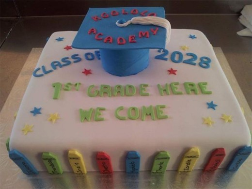 Kgololo Academy 's graduation cake for the 2015 Grade R pupils.