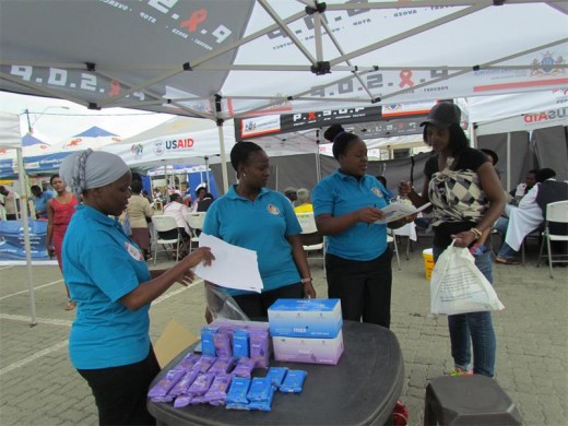 A resident is advised on Aids protective measures.