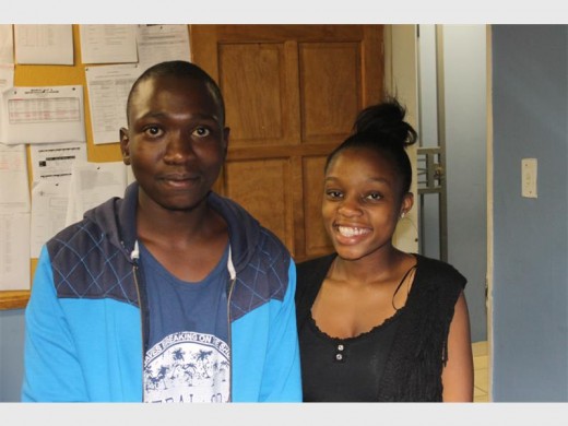 Realogile Secondary School's matric bright sparks, Munyai Dembe and Kholofelo Mohale.
