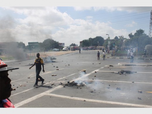 Vincent Shabalala Road has been closed due to Central Johannesburg College student protests.
